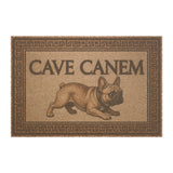 Doormat — 'Cave Canem' French Bulldog Welcome Mat