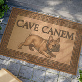 Doormat — 'Cave Canem' French Bulldog Welcome Mat