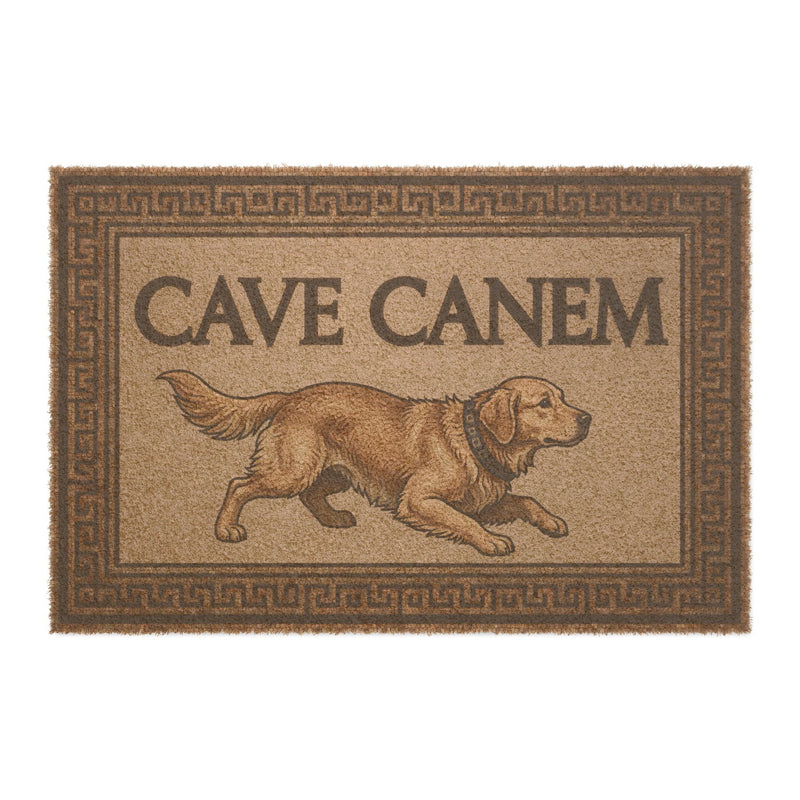 Doormat — "Cave Canem" Vintage Guard Dog Coir Doormat