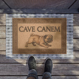 Cave Canem Pug Doormat | Latin Warning Coir Entrance Mat