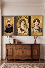 Sacred Icon Prints - 3 Canvas Bundle - Framed