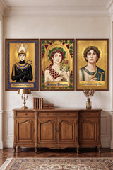 Sacred Icon Prints - 3 Canvas Bundle - Framed