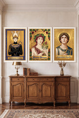 Sacred Icon Prints - 3 Canvas Bundle - Framed