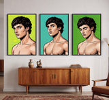 Antinous of Delphi DotArt - 3 Canvas Bundle