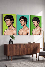 Antinous of Delphi DotArt - 3 Canvas Bundle