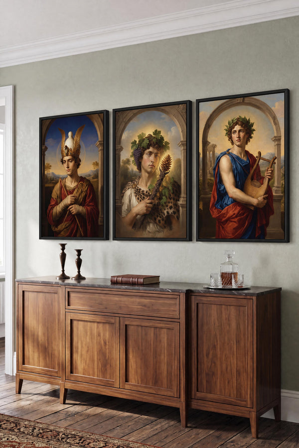 Renaissance Devotional Prints - 3 Canvas Bundle Framed